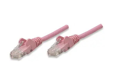 1 FT Pink CAT5E Snagless Patch Cable