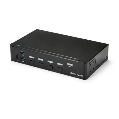 Control Four HDMI Computers Using a Single Console with Built-In USB 3.0 Hub FO
