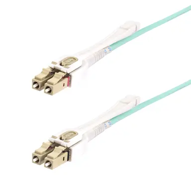 3M (9.8FT) LC (upc) OM4 Multimode Fiber Optic Cable W/Push Pull Tabs 50/125M 1