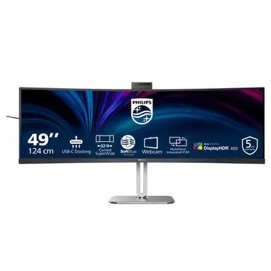 49 Curved Monitor LED Dqhd (5120X1440) USB-C Webcam 5.0
