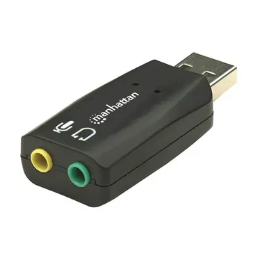 Manhattan HI-Speed USB 2.0 3-D Sound Adapter Improves Audio Access and Performan