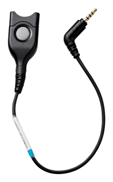 Dect/Gsm Cable Easy Disconnect to 2.5 MM 4-POLE Plug 6 in. Straight Cable for