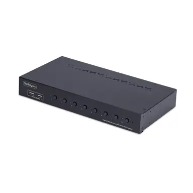 8-PORT Displayport KVM Switch with 1U Rack Mount Kit 4K 60HZ DP 1.2 Push-Butto