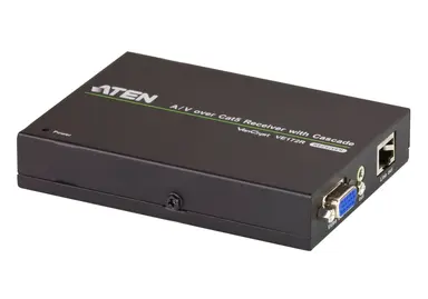 VGA/Audio Over Cat 5 Receiver with Cascade 3 Years Warranty