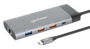 USB-C PD 10-IN-1 Dual Monitor 8K Docking Station / Multiport Hub