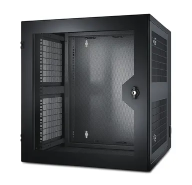 Netshelter WX Wall-Mount Enclosure 13U Vented Door Black