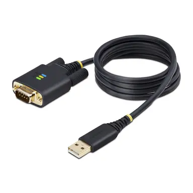 3FT (1M) USB to Serial Adapter Cable Com Retention Interchangeable Screws/Nuts