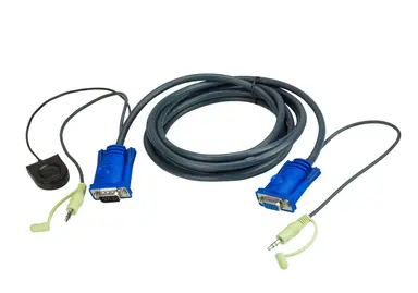 6 VGA & Audio Cable with Port Switching