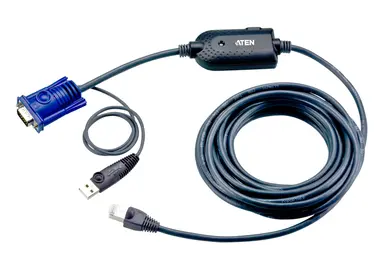 Network Cable - USB - Female - RJ-45 - Male - 15 Feet