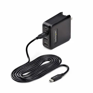 100W USB-C Wall Charger 2X USB-C 2X USB-A Portable Gan Charger with USB Power