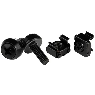50 Pack Taa Compliant 10-32 Server Rack Cage Nuts and Screws - Captive/Clip Nuts
