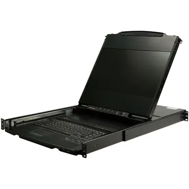 Rackmount KVM Console Drawer W/Dual Rails Allowing Screen Keyboard to BE Pulle