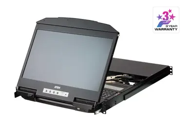 18.5 Fhd 4-PORT USB HDMI Multi-View Dual Rail LCD KVM Switch