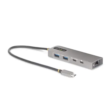 3-PORT USB-C Hub with 2.5 Gbps Ethernet and 100W Power Delivery Pass-Through Por