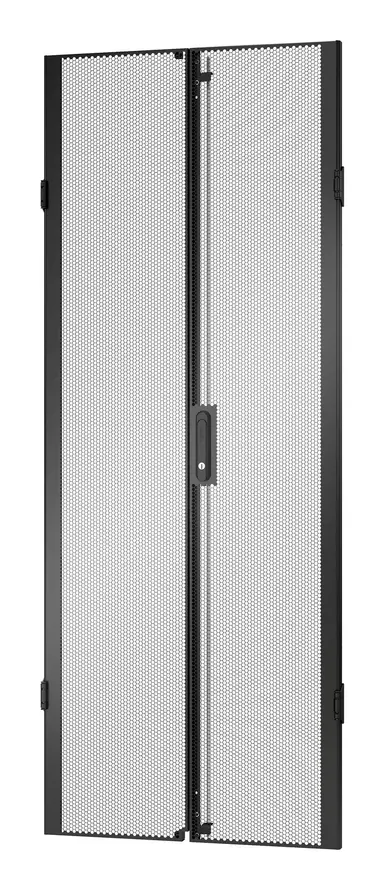 Netshelter SX GEN2 42U 750MM Wide Perforated Split Doors Black - Simple and Tool