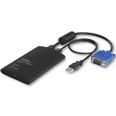 KVM Adapter Accesses Any VGA and USB System - Instant Bios-Level Control - Video
