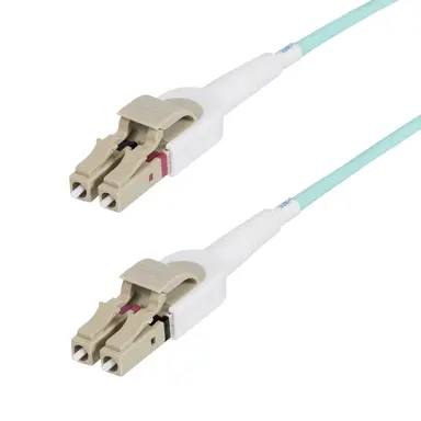 5M (15FT) LC to LC (upc) OM4 Switchable Fiber Optic Cable 50/125M 100G Toolles