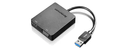 The Lenovo Universal USB 3.0 to VGA/HDMI Adapter Turns an Available USB 3.0 Port