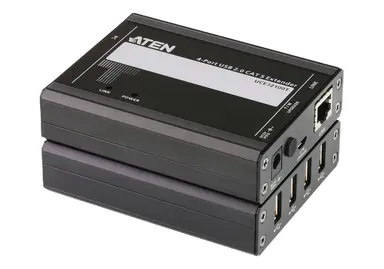 USB2.0 CAT5 Extender with 4-PORT Hub