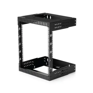 2-POST 12U Open Frame Network Rack with Adjustable Depth (12-20IN) - Durable Hea