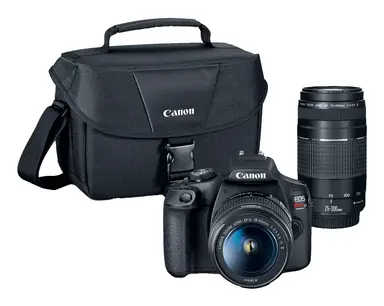 Eos Rebel T7 18-55MM + 75-300MM 24.1 Megapixel Cmos (aps-C) Sensor with ISO 100