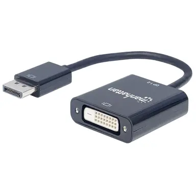 Displayport 1.2A Male to DVI-D Female Active 23 CM (9 in.) Black