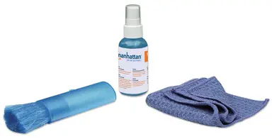 Manhattan LCD Mini Cleaning Kit Alcohol-Free Includes Cleaning Solution Brus