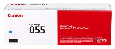 Canon 055 Cyan Standard Yield Toner Cartridge - for Use with LBP664CDW MF741CDW