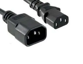 Extension Cable C13 to C14 Black 1.8M