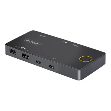 2-PORT USB-C KVM Switch SINGLE-4K 60HZ HDMI Monitor DUAL-100W Power Delivery P