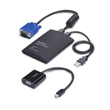 Portable Laptop Crash Cart Adapter USB/VGA/Mini Displayport KVM Console File T