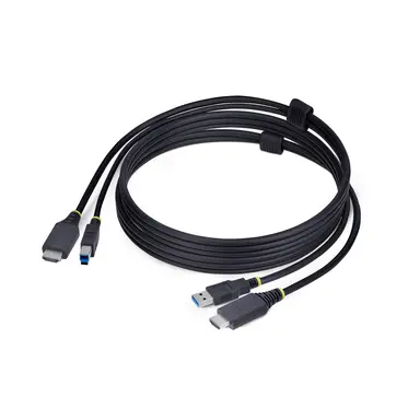 6FT (1.8M) HDMI and USB 5GBPS KVM Cable 4K 60HZ HDMI 2.0 and USB Combo Cable F
