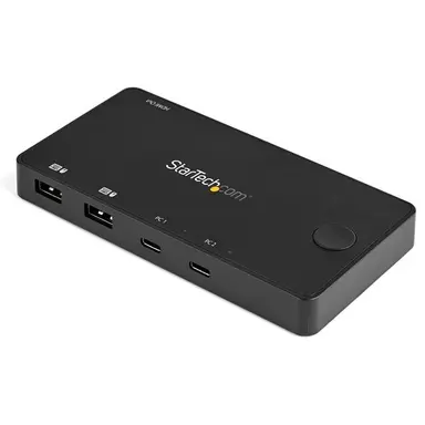 2 Port UHD Compact USB C KVM Switch - 4K 60HZ on 1 HDMI 2.0 Monitor & Allows Swi