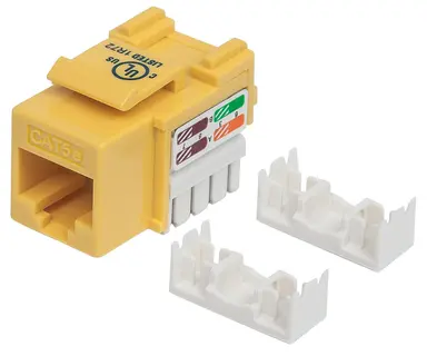 CAT5E Yellow Keystone Jack Utp