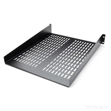2U 22IN Vented Fixed Rack Mount Shelf