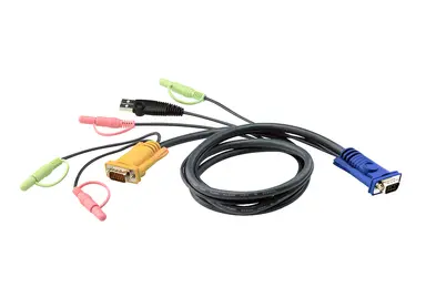 4 USB KVM Cable for CS1758 with Full Audio Support (speaker and Mic)