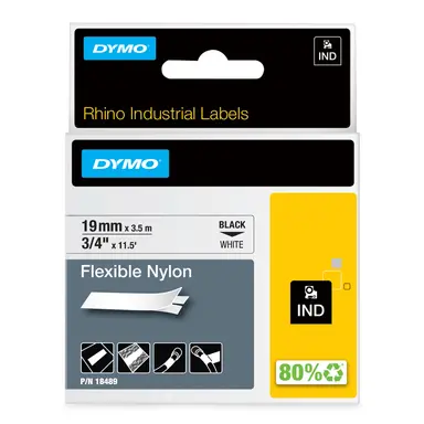 Labels - 3/4INCH - 19MM - Dymo Rhino 4200 5200 6000 Industrial Label Printers