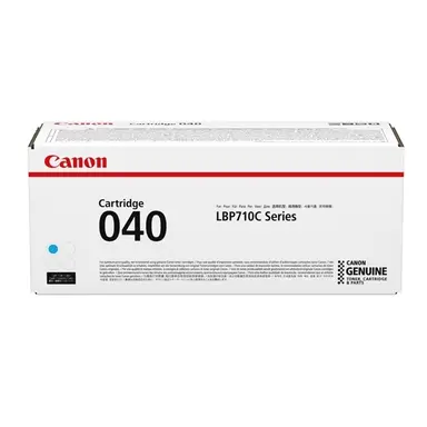 040 Cyan Toner Cartridge - for Use with LBP712CDN - Black: Yields UP to 6 300 PA